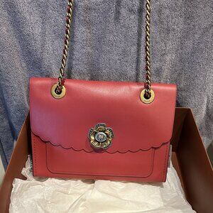 Coach Parker Handbag Red L1757-26733 NWT